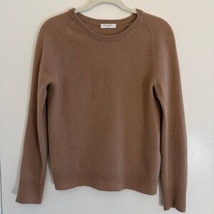 Equipment Femme Sloane Cashmere Sweater Tan Brown Small 100% Cashmere CBK